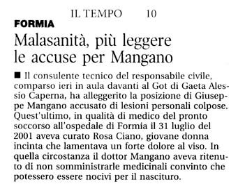 Il Tempo 13.10.2007 Rassegna stampa sanita' provincia Latina Ordine Medici Latina